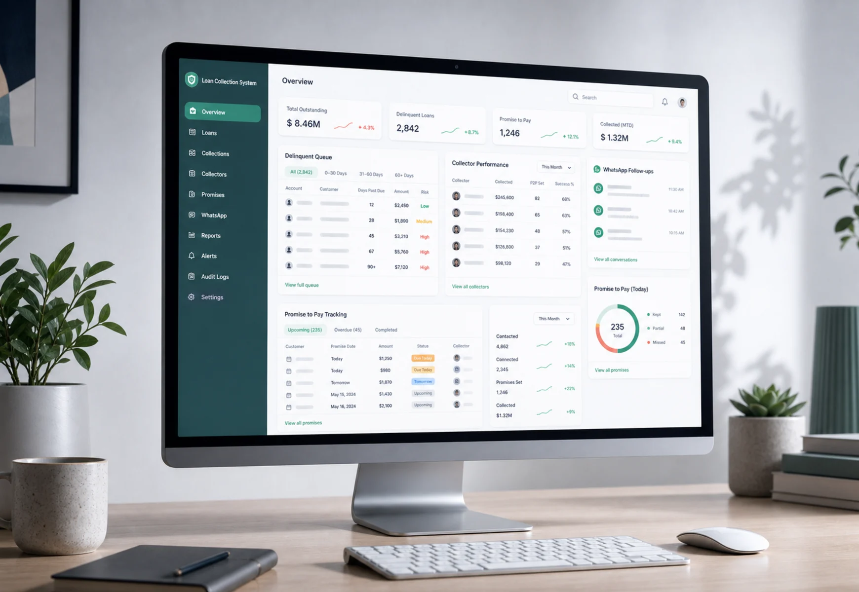 Loan Collection System interface preview